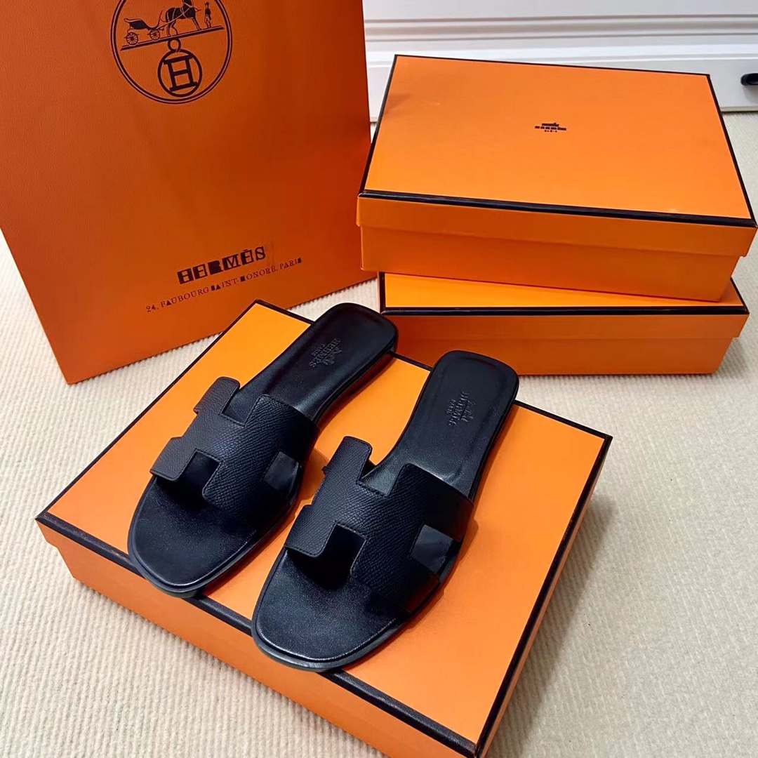 에르메스 올수공 오란 슬리퍼 샌들 앱송 34